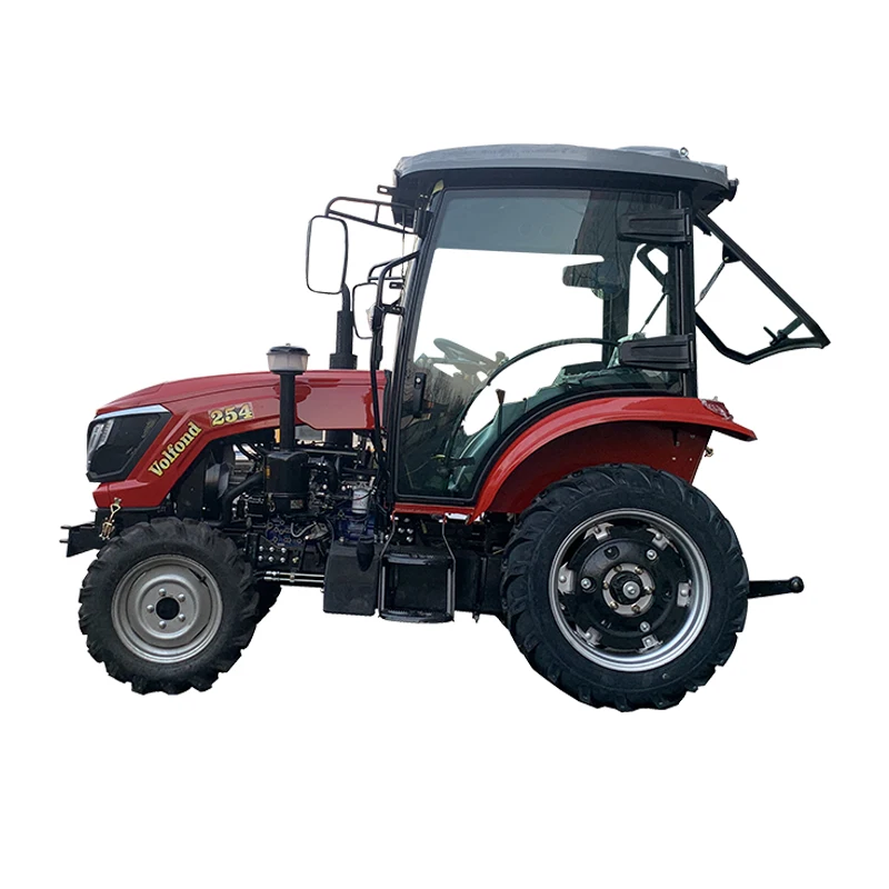 high quality good price 25hp 4x4 8+2 shift small cabin loader tractor for sale