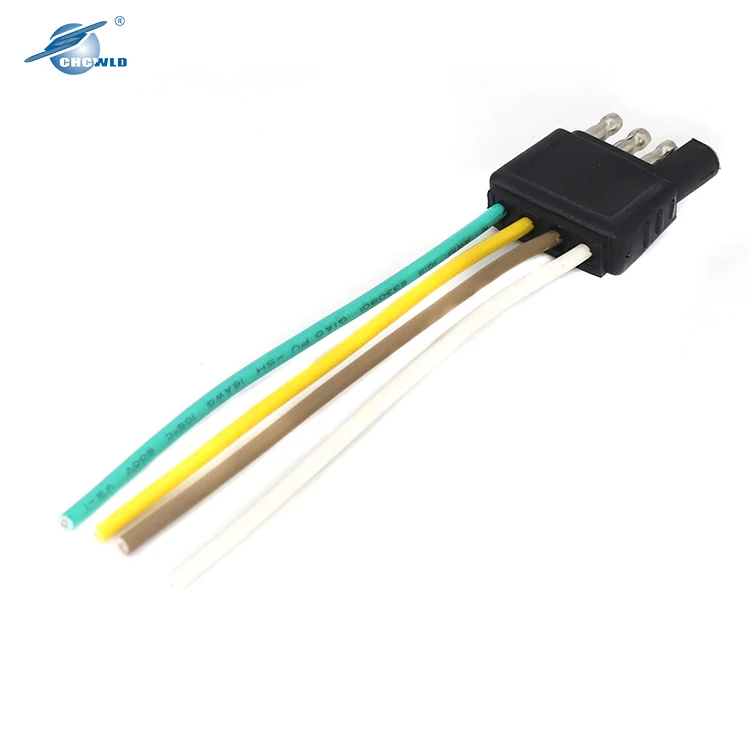 Youye Customized 4 Way Auto Cable Assembly Flat Truck Trailer Wiring Harness
