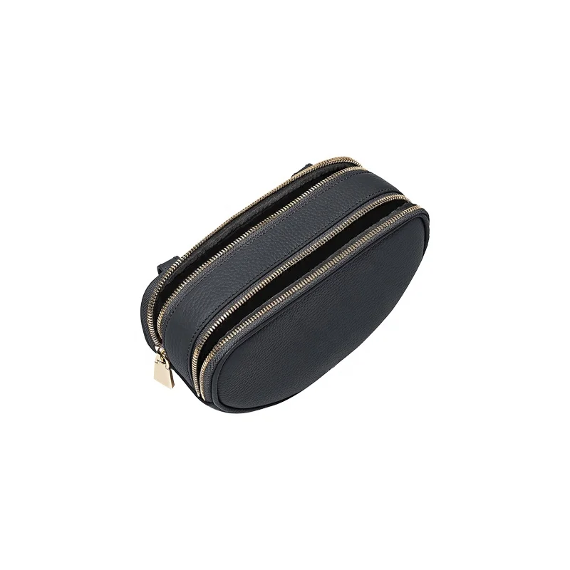 2019 stylish fashion genuine leather fanny pack sport waist bum bag for women and men