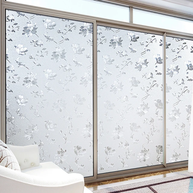 Glass Covering Anti Uv 3D Static Cling Home Decoration Waterproof Decorative Privacy Frosted Window Film