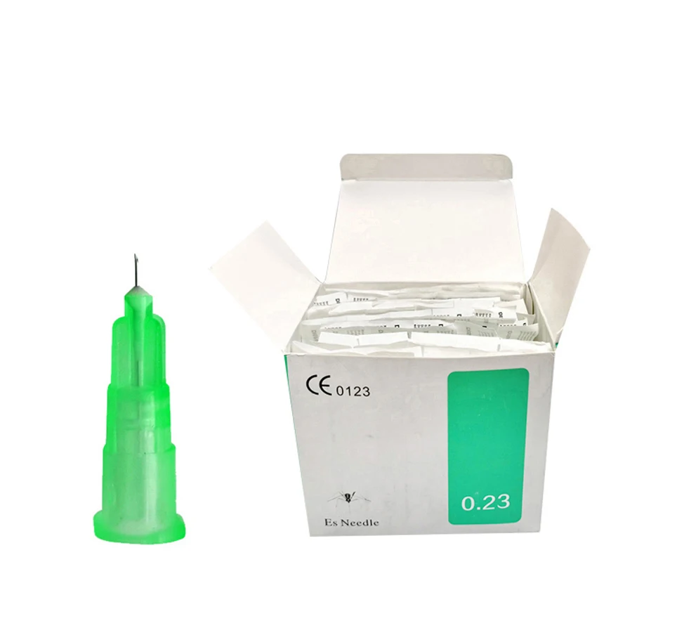 Disposable Medical Sterile Meso Hypodermic Needle 30g 31g 32g 34g Sharp needle For Dermal Filler Injection
