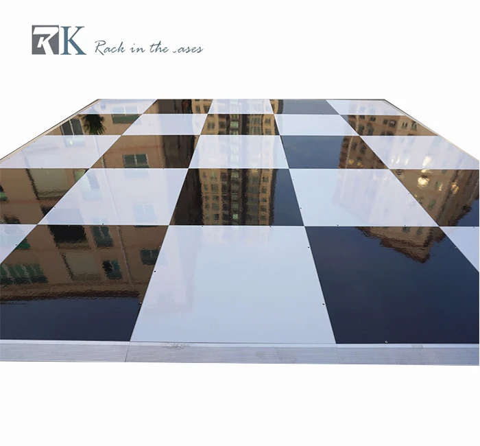 RK high quality custom wedding gloss white track dance floor