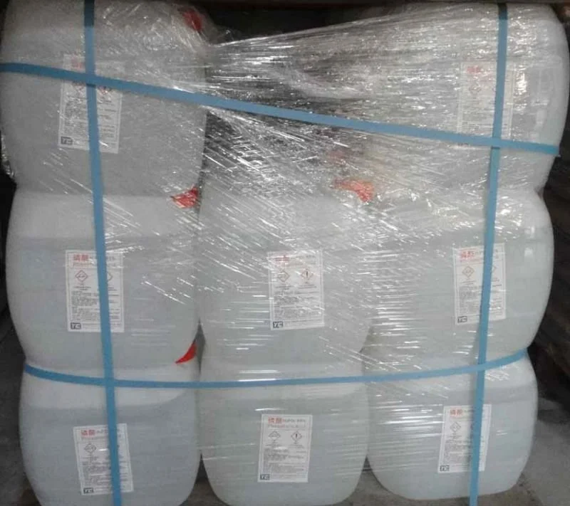 Factory price industrial grade phosphoric acid FOOD grade H3PO4 85%min phosphoric acid 85