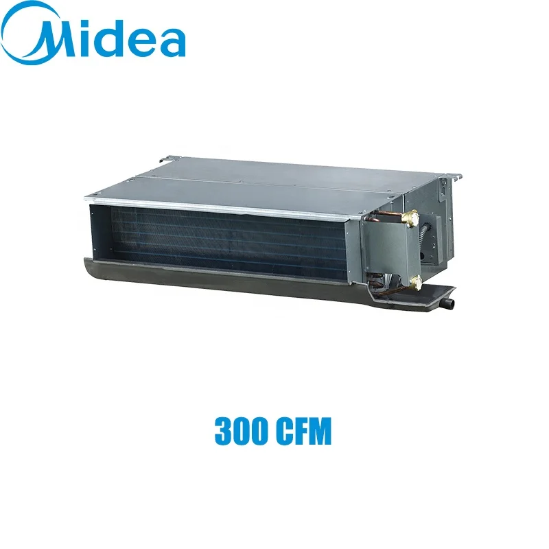 Midea 2-row duct 220-240V/1Ph/50Hz 300CFM fancoil fan coil unit