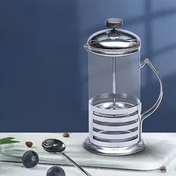 cheap wholesale europe fashionable stainless coffee filter pots maker coffee french press with handle