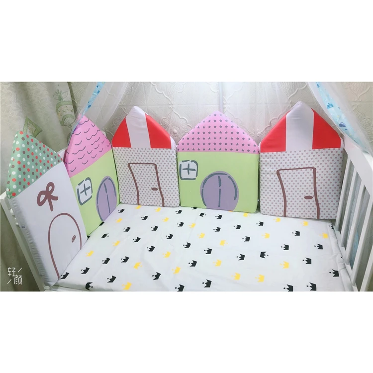 
Quality Soft Stripe Baby Bedroom Bed Playing Fence Rail Toddler Guard Barrier Playpen Baby Safety Fence 