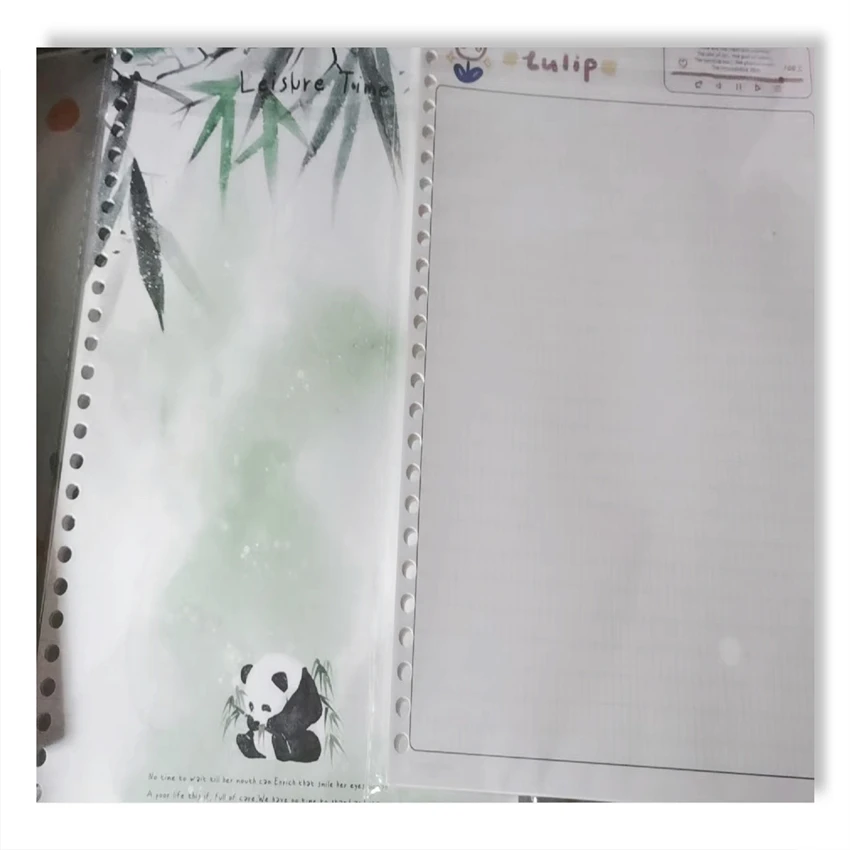 Chinese Style Panda custom  Note Fresh A5 Size Notepad Memo Pad Sketchbook Book Diary Notebook Paper Cover Sticky Note