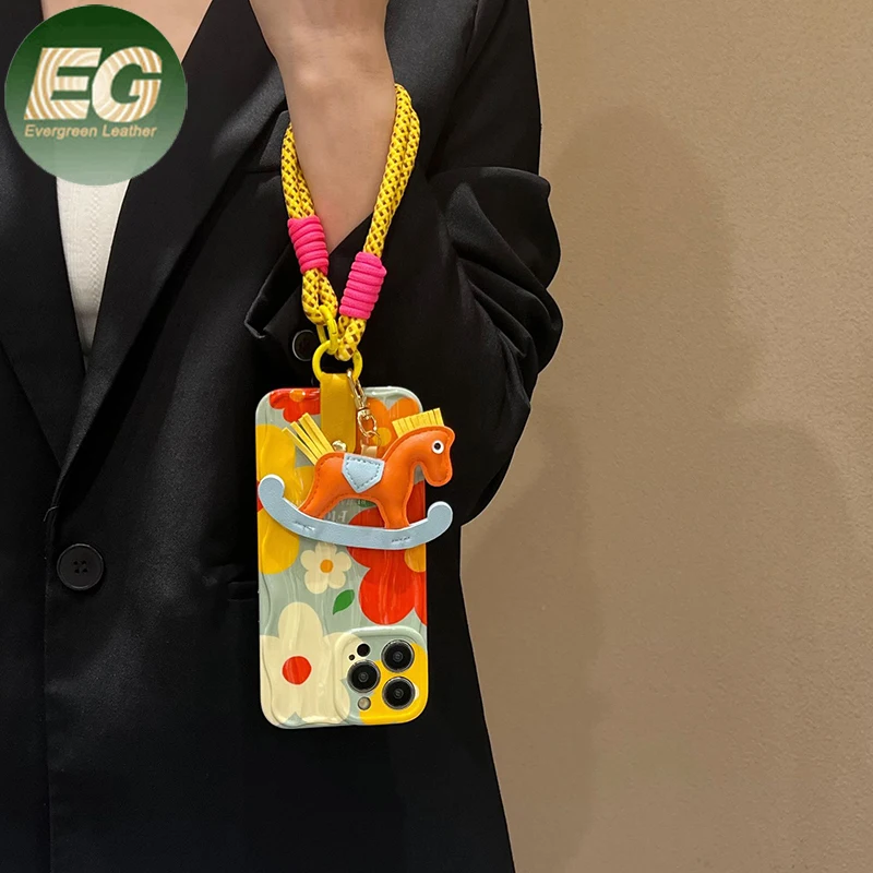 EA402 Custom Lanyard Purse Crossbody Designer silicone Mobile Phone Bag Cases Customizable Wholesale Waterproof Luxury Case