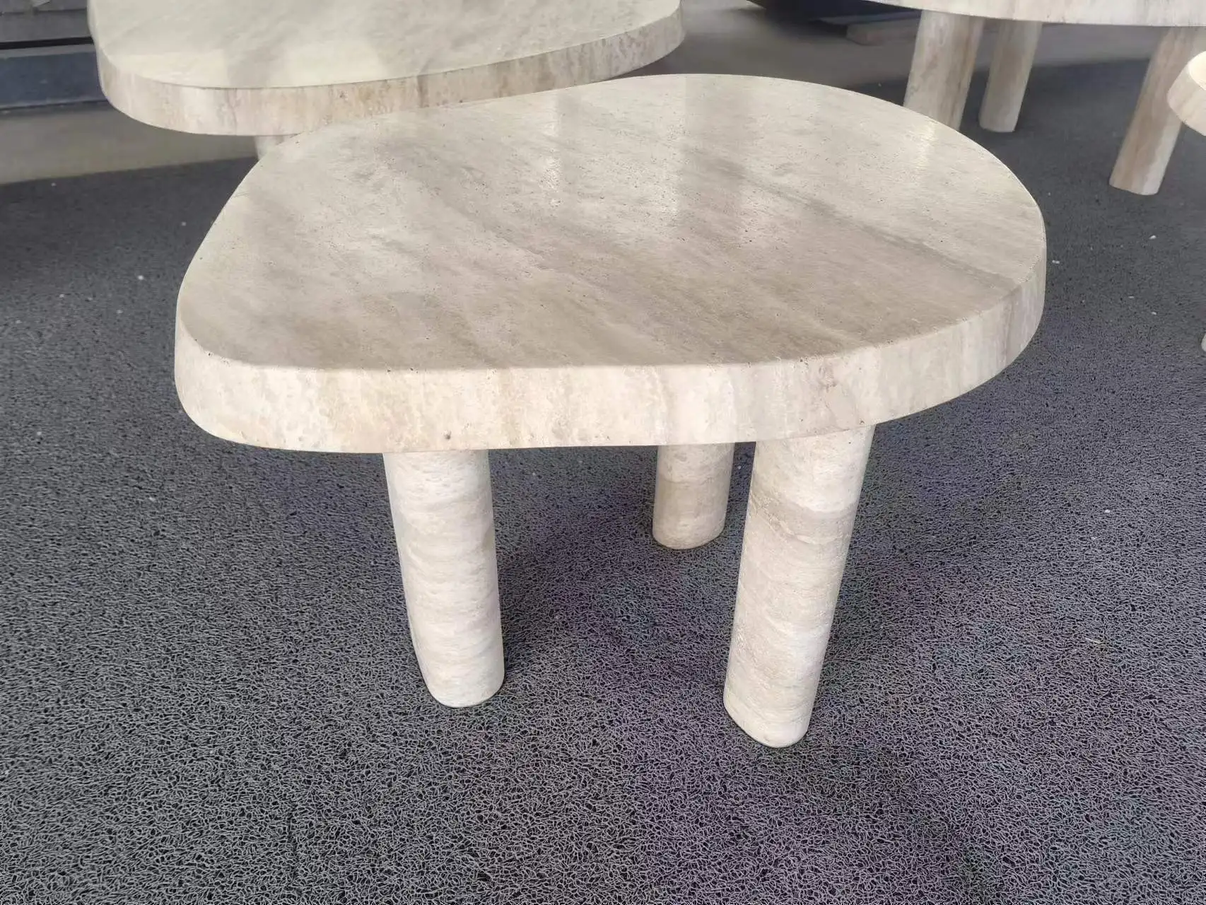 Small table for indoor and outdoor, natural stone table