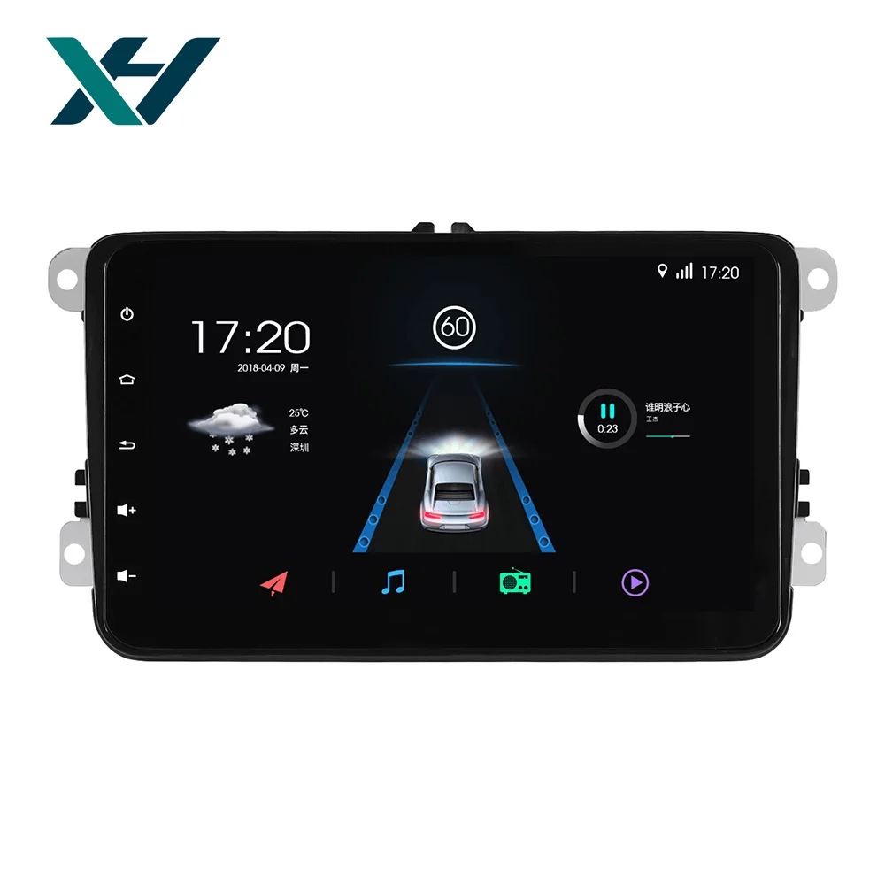 2020 T3 9 inch Quad Core 1GB+16GB Android 9.1 Car Radio for Volkswagen Golf Tiguan Universal VW Player