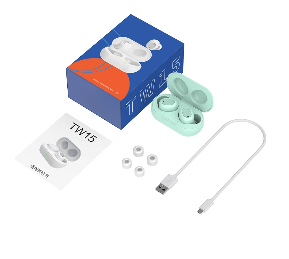 Беспроводные наушники TWS с микрофоном tws 5 0 Audfonos ipod Auriculares TW15