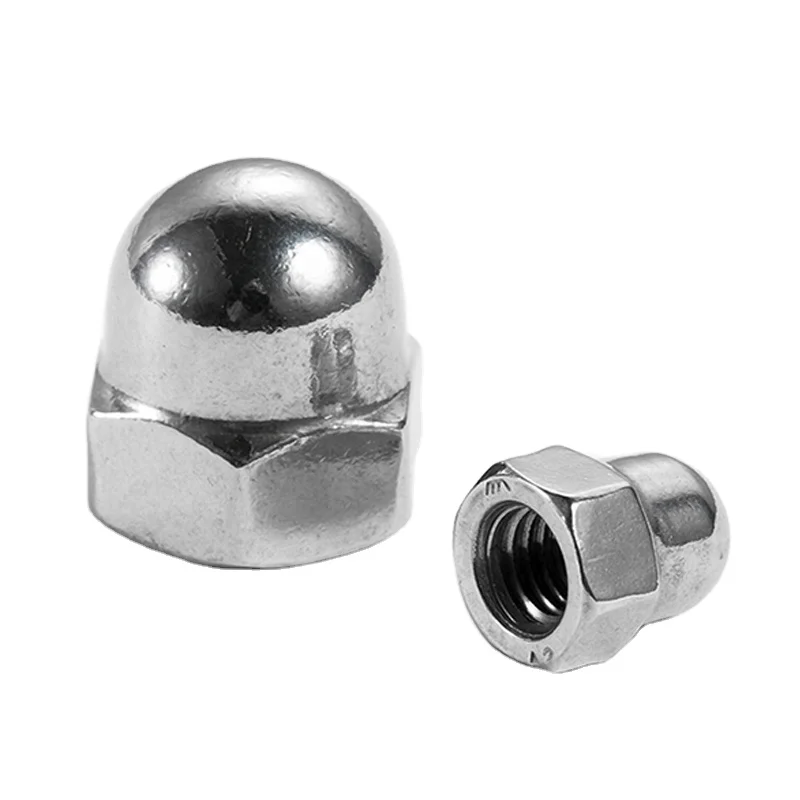 M16 M18 Stainless Steel SS304 SS316 Self-locking Hex Cap Nut