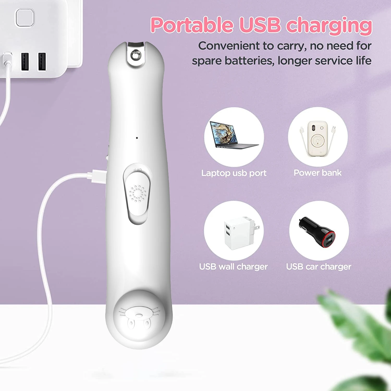 Upgraded 6 in 1 Electric Nail Clipper For Baby Toes And Fingernails