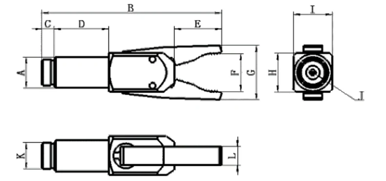 GRZ20 Series Pneumatic Accessories Mini Clamp Nozzle Air Robot Manipulator Automation Gripper