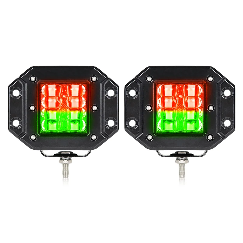 30W chasing RGB pair led work driving light for Jeep truck ATV UTV