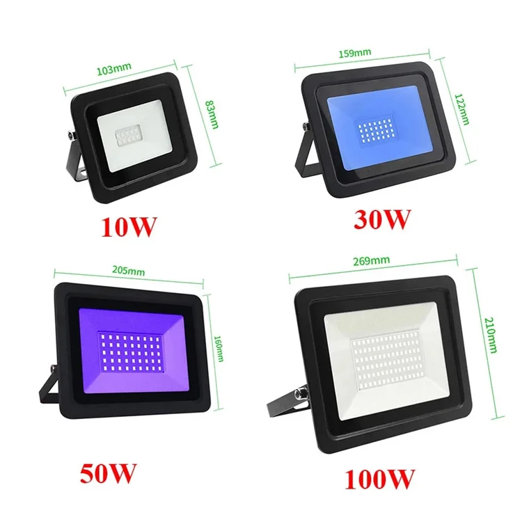 100 Вт IP65LED УФ прожектор с разъемом подходит для вечеринки сценическое освещение