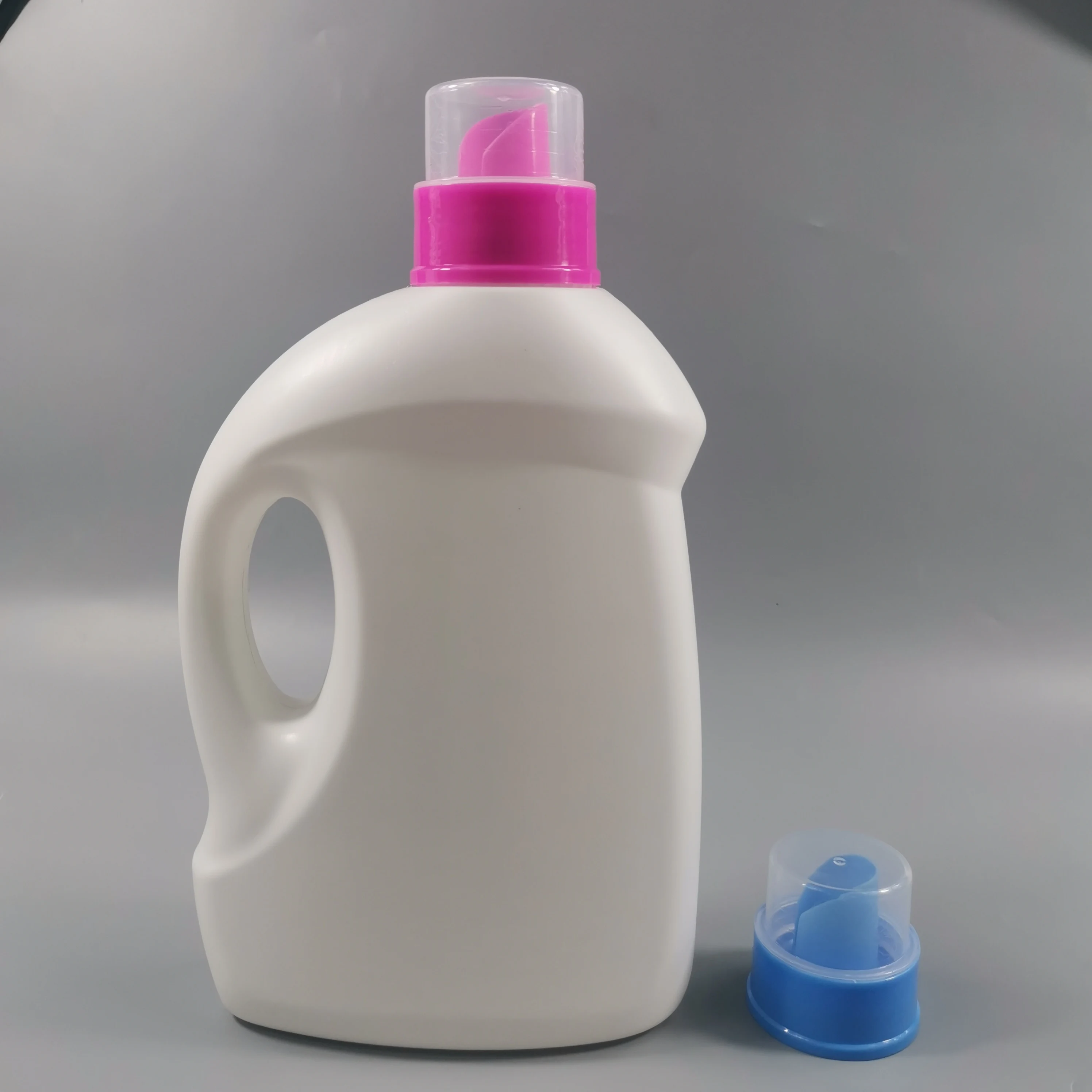 Пользовательские 2000 мл Белый Хорошего Качества Пустой Hdpe 2 литровая пластиковая бутылка для стирального порошка
