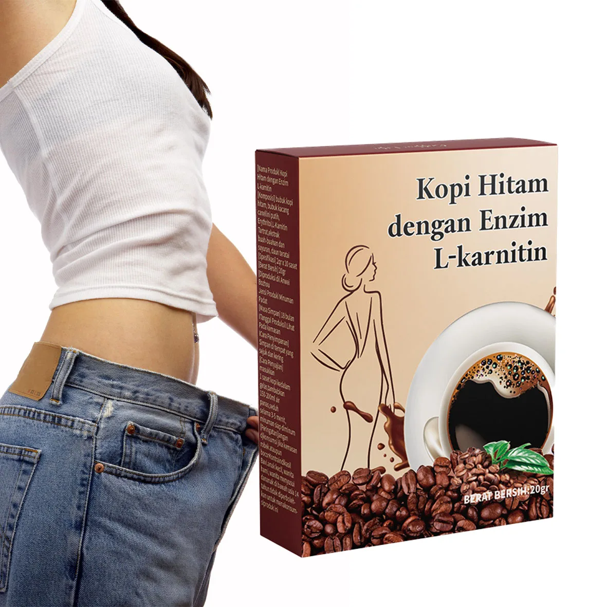 Health Flavored Winstown Herbs Slim Instant Coffee Low-carb Fast Fat Loss Black Coffee Powder