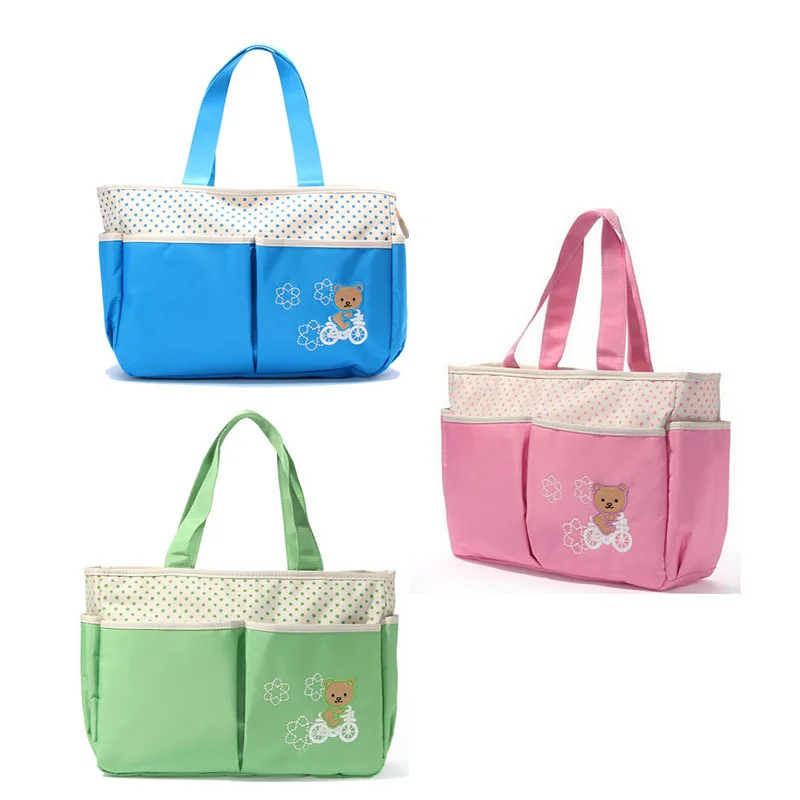 Baby diaper bags Upgraded version waterproof dots Nappy Tote baby diaper bag for mummy using