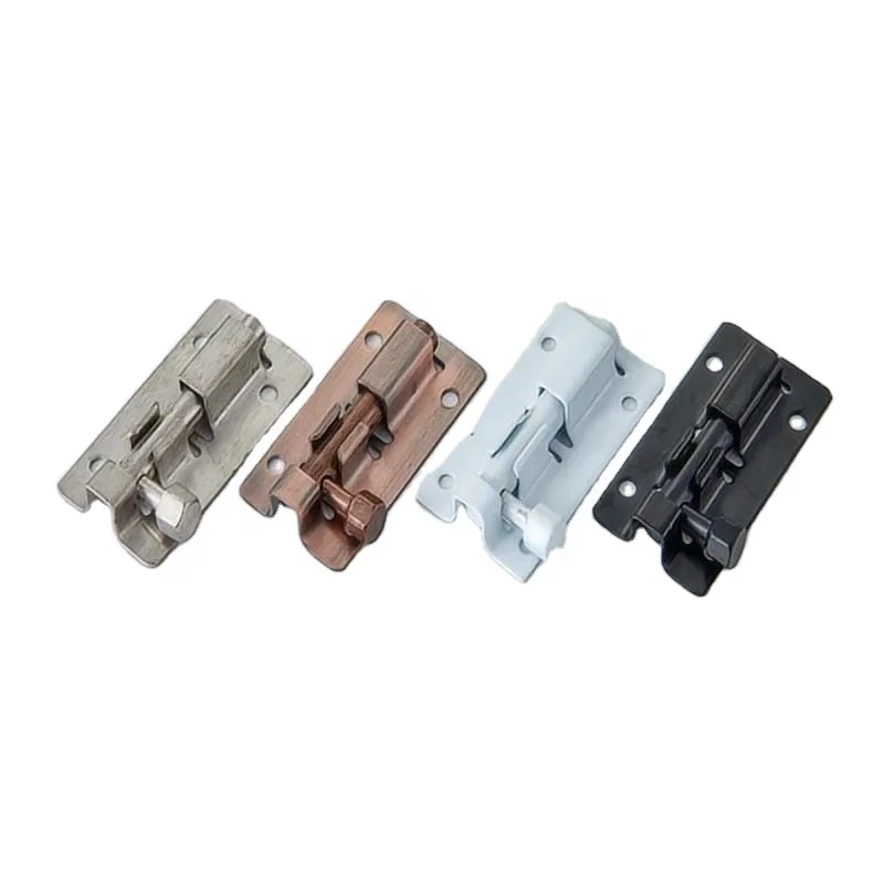 Factory Price 2 Inch Long Door Bolts Latch Solid Sliding Bolt Latch Hasp Staple Gate Safety Lock Door Hardware