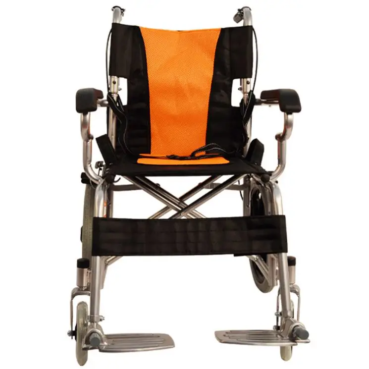 Hot Selling Aluminum Alloy Lightweight Wheelchair Folding Manual Wheelchairadult  Home User Outside Use Wheel Chair