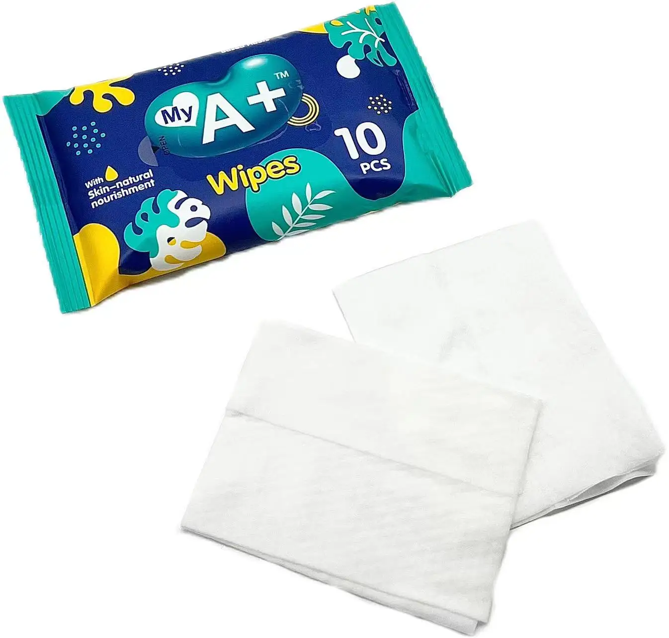 10 15 20 30 Pcs Customized Sensitive Skin Care Organic Cotton and Natural Bamboo Material Tissue 99% Water Baby Wipes