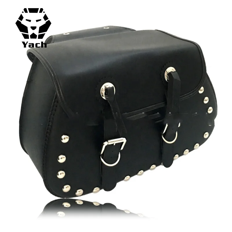 Waterproof Motorcycle Bag PU Leather Motorcycle Saddle Bag Side Bag for Halley Motorcycle