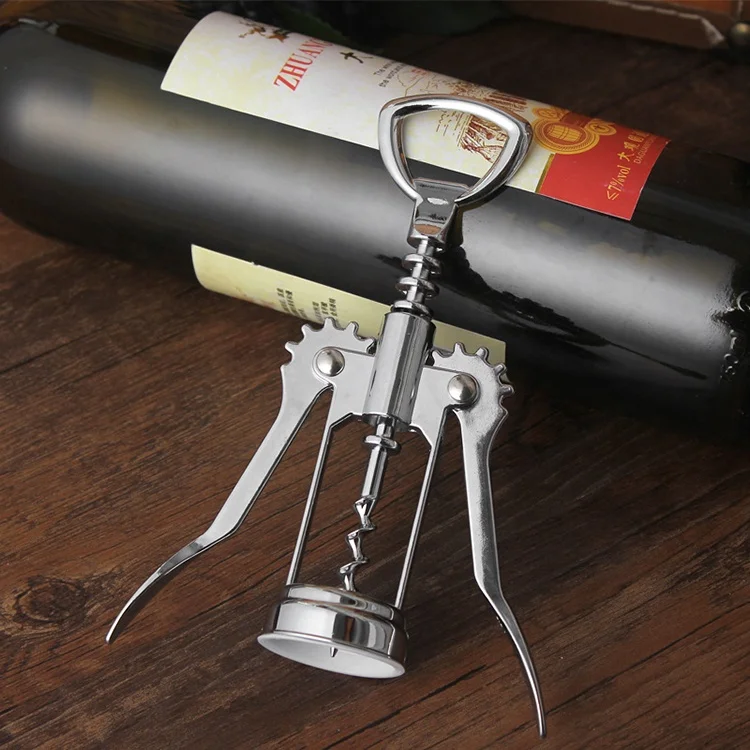 
New Design Multifunction Manual Metal Handle Red Wine Bottle Opener 