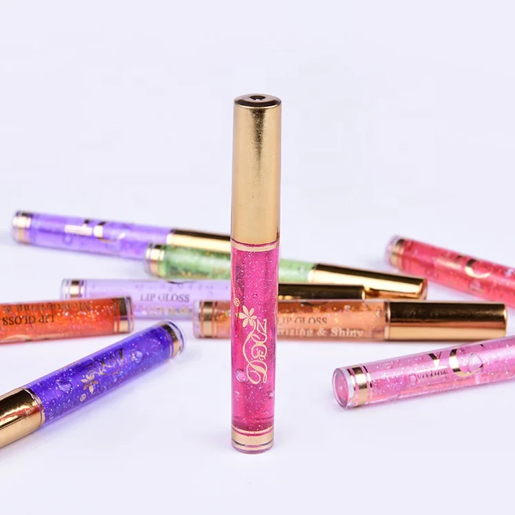 New arrival long lasting matte lip gloss makeup top selling private label colored clear glitter shiny  lip gloss