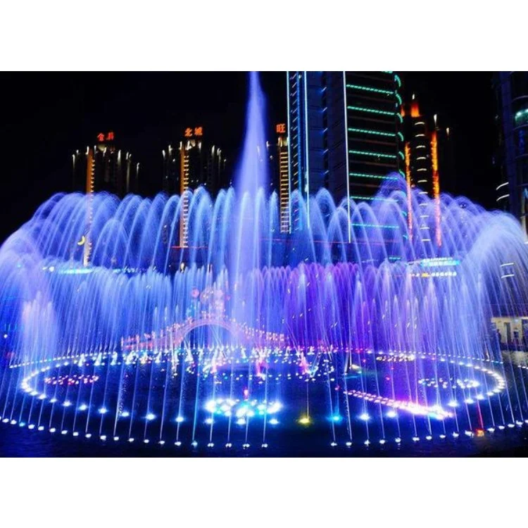 Innovation Design Floating Outdoor Water Fountain Lake Water Fountain with DMX Control System