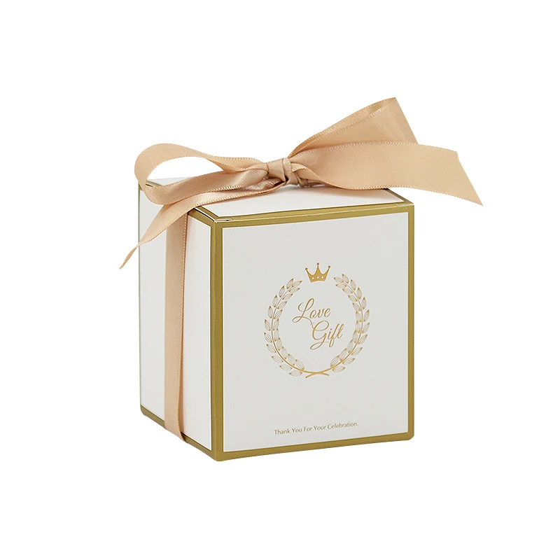 Custom Wholesale Luxury White Color Printing Paper Bag Set Card Paper Gift Box Packaging for Wedding