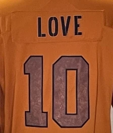 2024 New High Quality American Football Jersey Wholesale Embroidered Jersey For #10 LOVE USA size Green White Black Jerseys