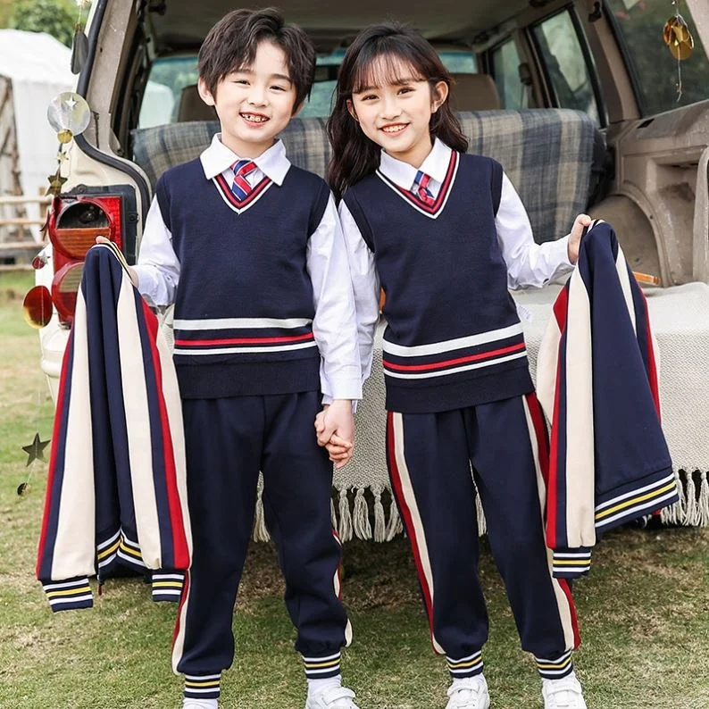 Girls Formal Clothes Customized Pure Cotton Fabric Multi Color School Formal British Style Long And Short Sleeves Children Shirt