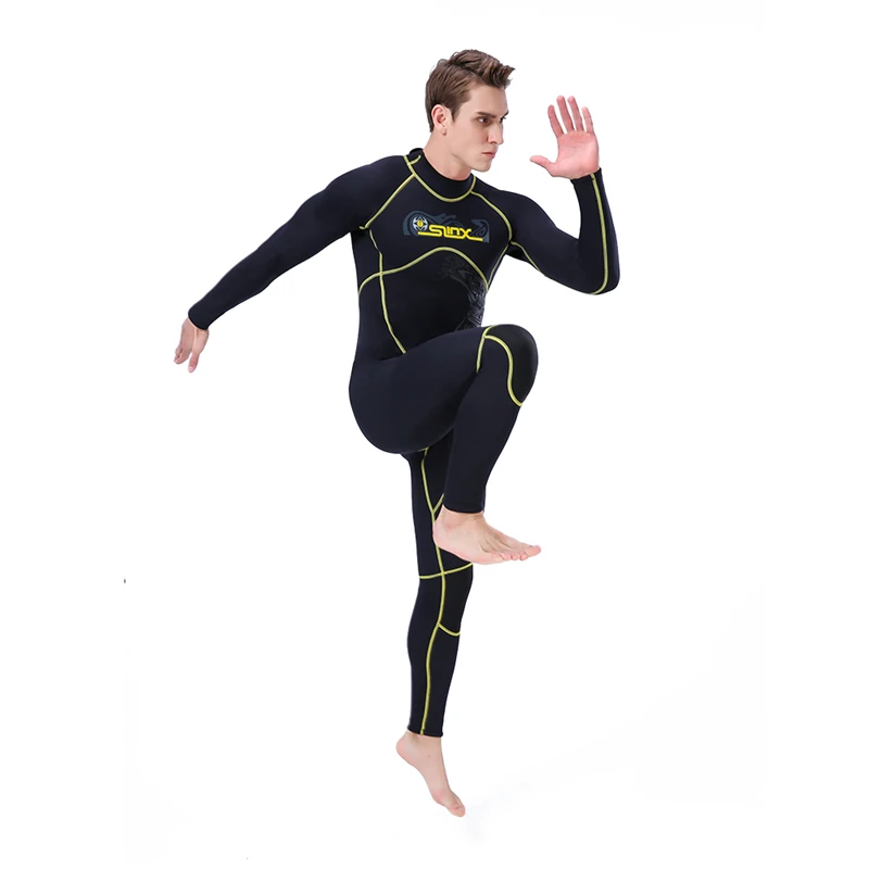 
New 2021 Wholesale Neoprene Diving Suits Long Sleeve Keep Warm Surfing Swimming Wetsuit For Men 