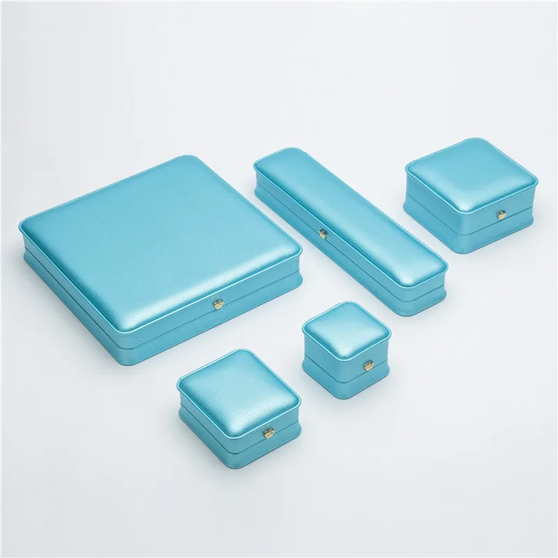 Factory luxury Custom Jewelry packaging box blue ring Box for jewelry gift