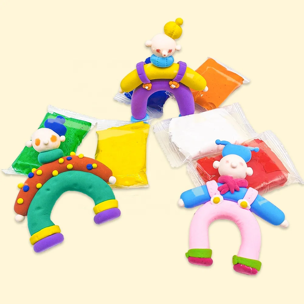 DIY Modeling Air Dry Clay Kit for Kids Create Your Own Fridge Magnet with 6-Color Soft Nontoxic Clay Clay Fridge Magnet