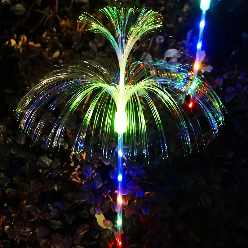 LED color luminescent outdoor courtyard decorative light landscape light solar jellyfish reed light