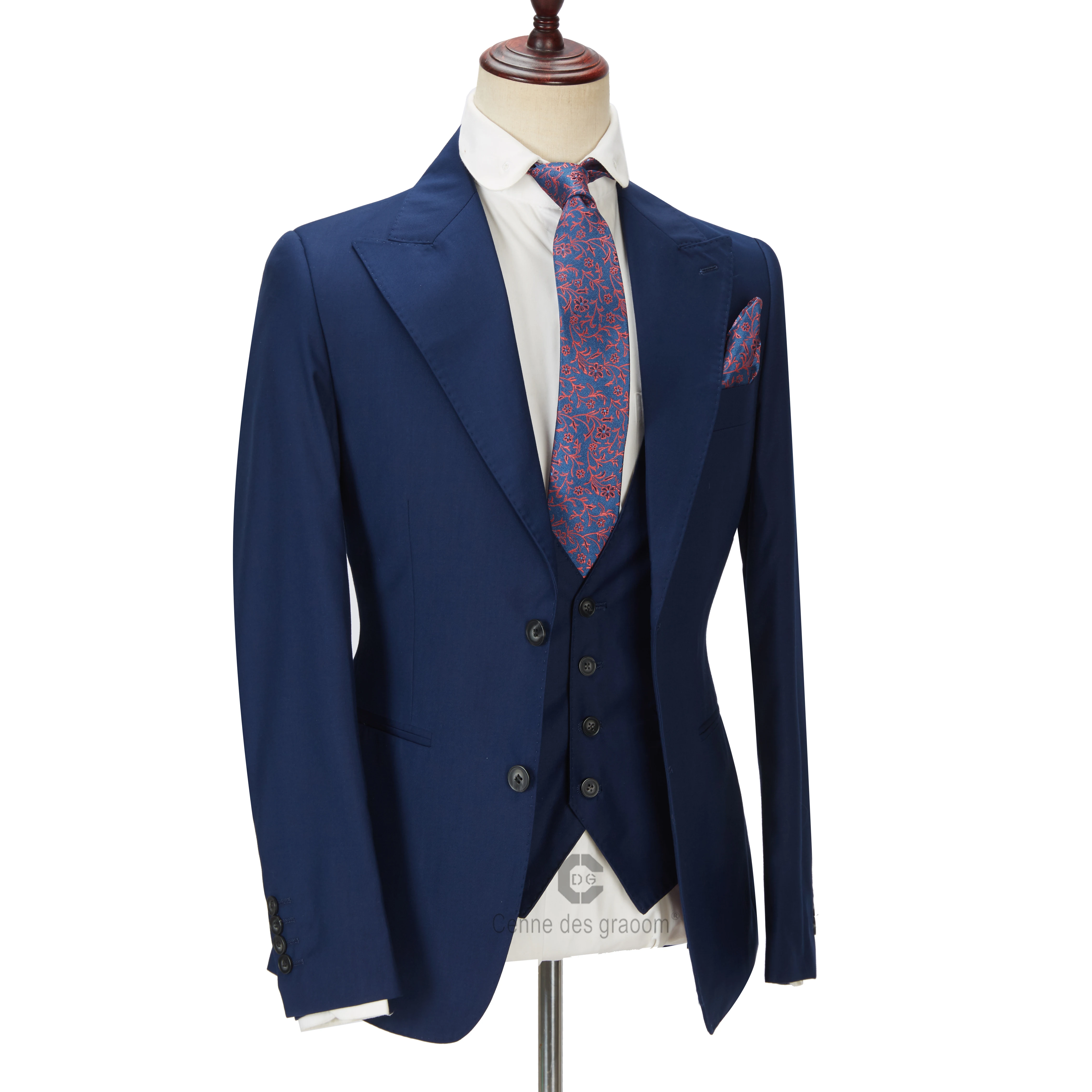New Design Italy Design Men Suit Navy Blue and Business Suit