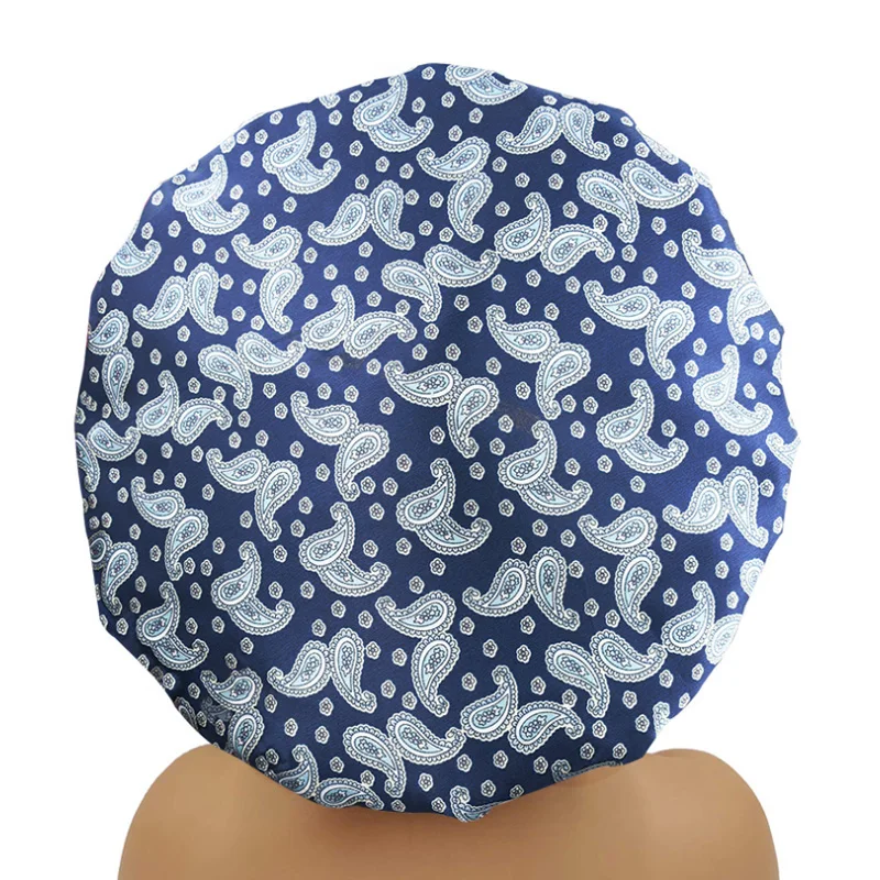 Three Layer Extra Large Shower Caps Stain Waterproof Microfiber Lined Shower Cap