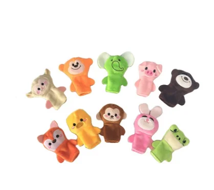 free sample 8cm cute plush animal finger puppet toy/custom cheap monkey finger puppet toy/frog animal plush finger puppet toy