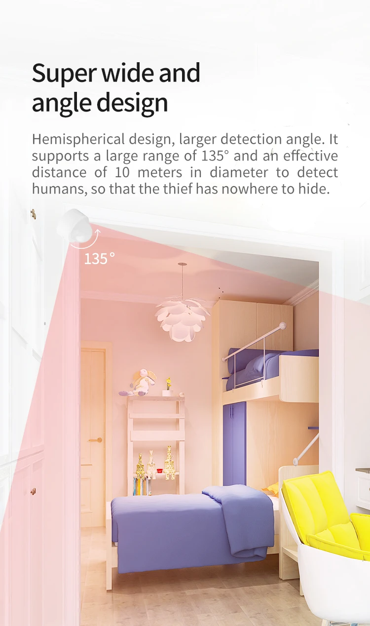 Anti Theft Tuya WiFi Motion Sensor 2 in 1 Zigbee Mini PIR Motion Detector +Light Passive Infrared Security Burglar Alarm Sensor