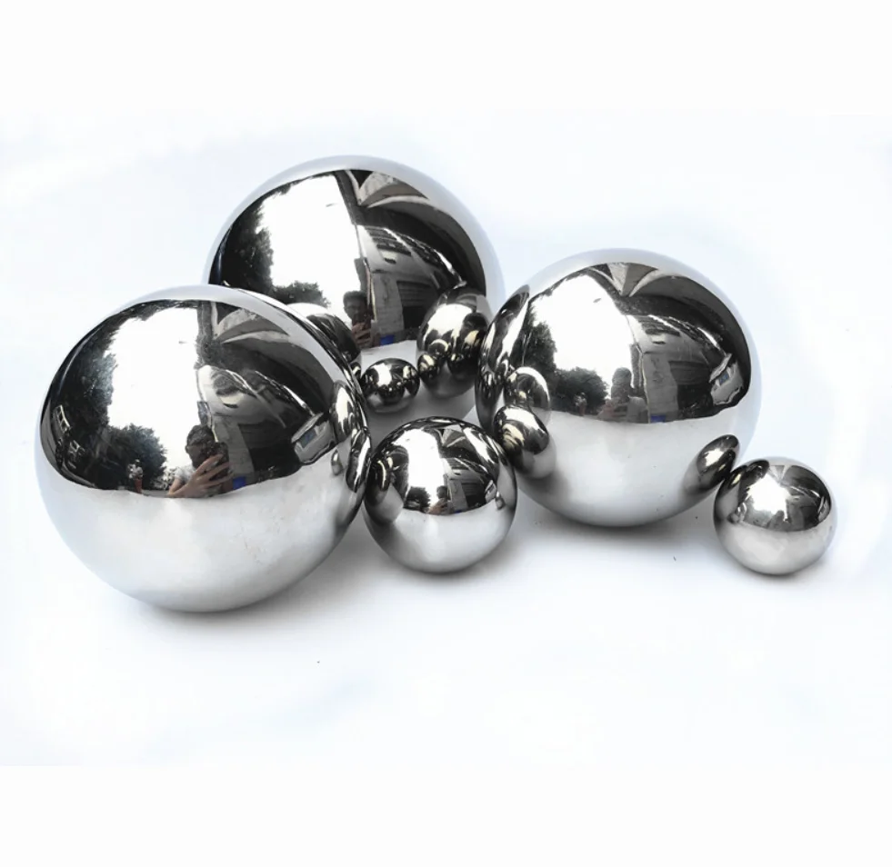 Wholesale mirror metal ball floating ball 201 stainless steel hollow ball sphere for staircase window decoration