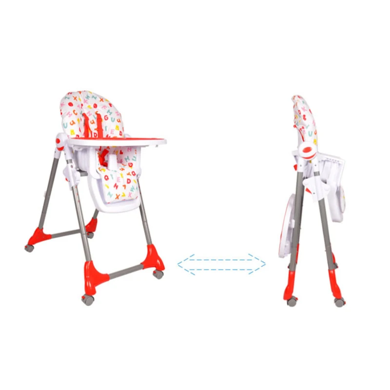 Fold baby high chair kids dinner chair popular style table chair for baby feeding  eating Baby furniture folding