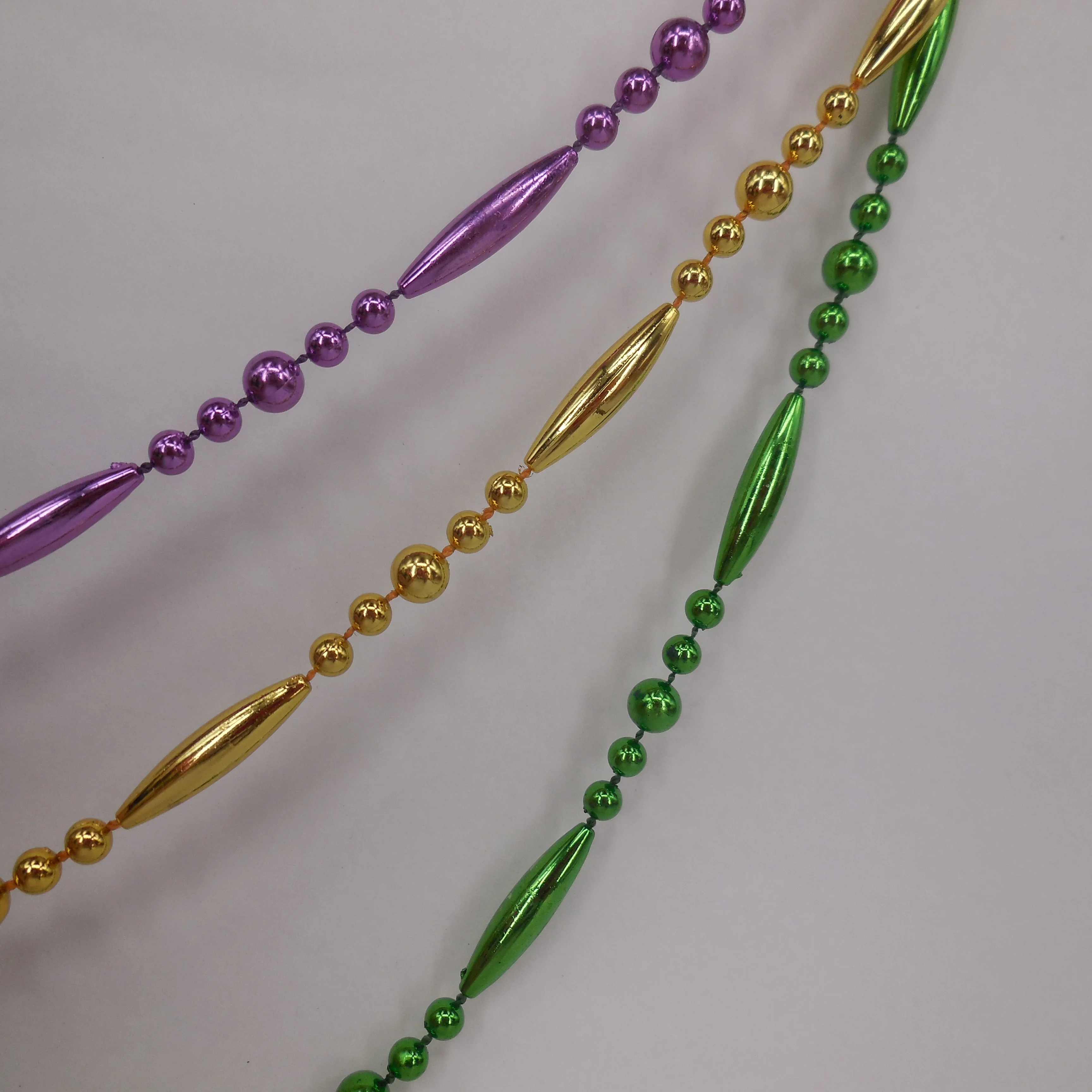 HOT SALE Mardi Gras Beads Necklace Plastic Beads for Mardi Gras Party