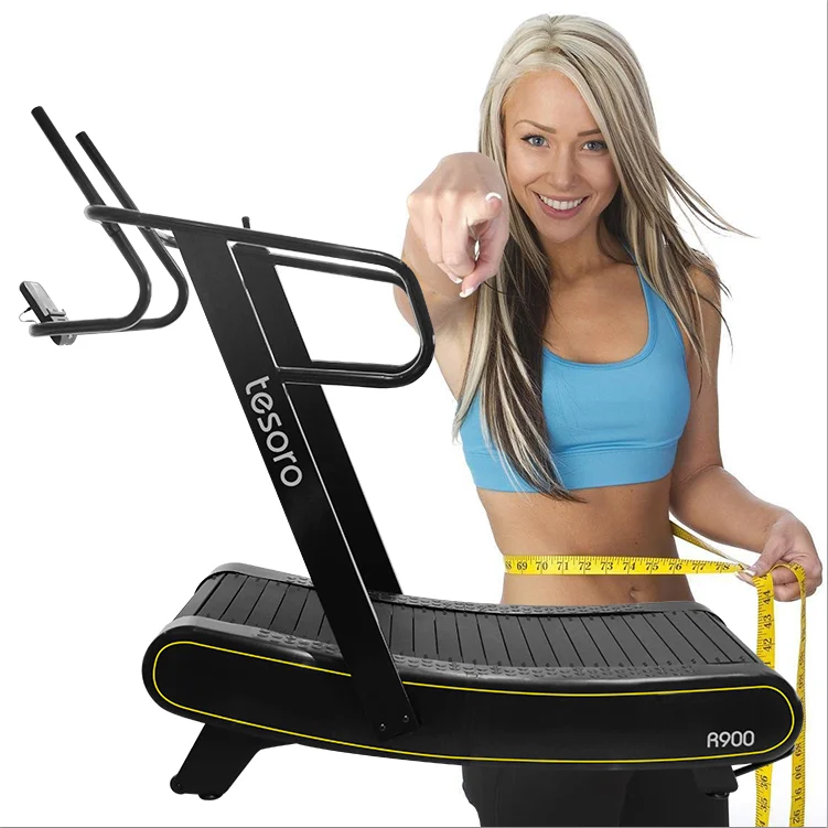 wholesale new manual self-generating sports equipment training fitness accessories Curved treadmill
