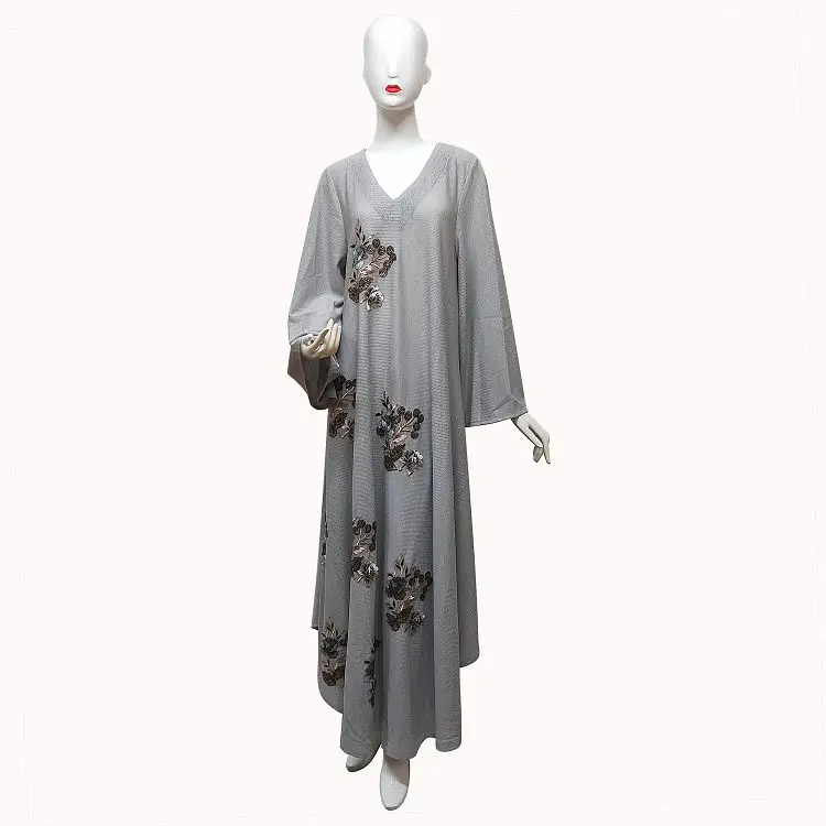  Dubai New Design Women Robe Islamic Maxi Long Hot Selling Abaya Dresses For Muslim Girls