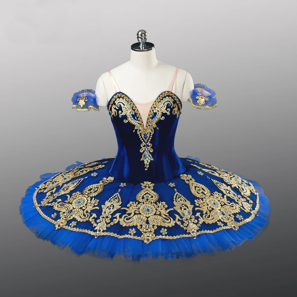 Girls ballet tutu  adult customized classical gold fairy dance dress  women competition 12 layers Ballet  tutu professional