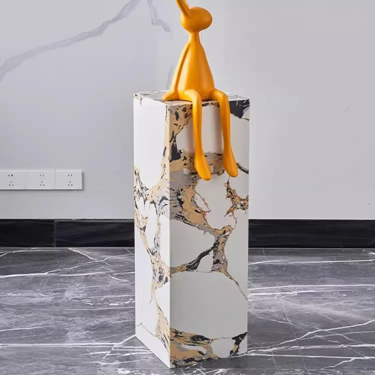 Fish maw gold marble designer private high-end custom Italian large living room base atmospheric light luxury home hotel villa