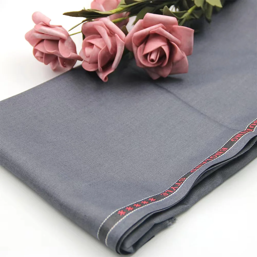 Wholesale price  ready stock solid color polyester viscose T/R fabric for mens suit