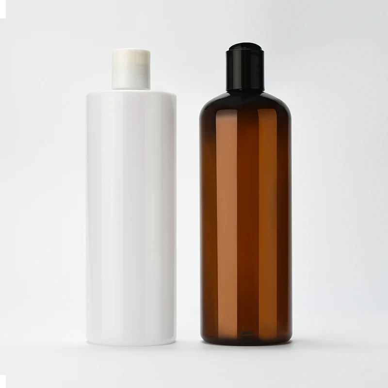 Cosmetic container 10ml 50ml 100ml 120ml 150ml 200ml 250ml 500ml shampoo shower gel PET plastic bottle with disc cap